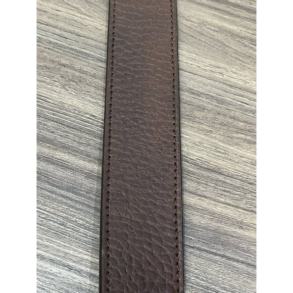 Faded Glory Brown Pebbled Leather Belt With Tag 100% Leather Men Size 50 - Picture 14 of 16